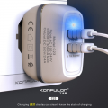 Kucni punjac KONFULON C23+S33A 2xUSB 5V 2.4A sa Type C kablom beli