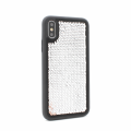 Torbica Magic Sequin za iPhone X/XS srebrna