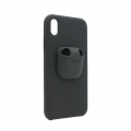 Torbica 2in1 airpods za iPhone XR crna