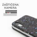 Torbica Flip Diamond za iPhone XS Max srebrna