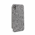 Torbica Flip Diamond za iPhone XS Max srebrna