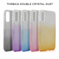 Torbica Double Crystal Dust za Huawei P40 Pro zuto srebrna