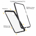 Torbica Magnetic za Huawei P40 Lite/Nova 6 SE crna