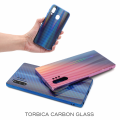 Torbica Carbon glass za Samsung A715F Galaxy A71 narandzasta