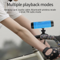 Bluetooth zvucnik A1 sa LED lampom cyan
