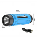 Bluetooth zvucnik A1 sa LED lampom cyan