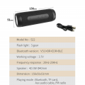 Bluetooth zvucnik S22 sa LED lampom army plavi