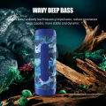 Bluetooth zvucnik S22 sa LED lampom army plavi
