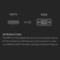 Adapter HDMI M na VGA Z beli JWD-HDMI7