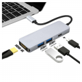 Adapter Type C na HDMI 2xUSB 3.0 type C 4u1