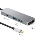 Adapter Type C na HDMI 2xUSB 3.0 type C 4u1