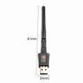 Wireless dual band adapter sa antenom USB 2.4GHz 5GHz 600Mb