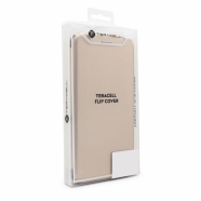 Torbica Teracell Flip Cover za Huawei P20 Lite 2019 zlatna