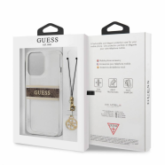 Torbica Guess 4G Stripe Charm za iPhone 13 Pro 6.1 braon (GUHCP13LKB4GBR)
