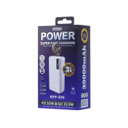 Back up baterija REMAX Noah Series RPP-506 PD QC 20W 22.5W 30000mAh bela