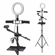 LED lampa 2x holder za mobilni + drzac za mikrofon SJ38B