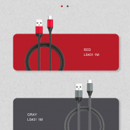 Data kabl LDNIO LS431 Type C sivi 1m
