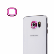 Metalna zastita kamere za Samsung G920 S6 pink