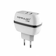 Kucni punjac KONFULON C23 dual USB 5V 2.4A beli