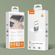 Adapter LDNIO LC150 Type C na USB sivi