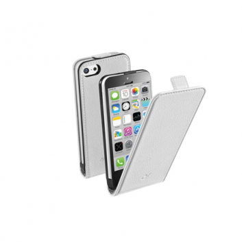 Torbica Cellular Line FLAP za iPhone 5 bela