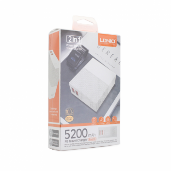 Kucni punjac/ Back up baterija  LDNIO PA606 5200mAh bela