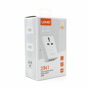 Kucni punjac/travel adapter LDNIO 2u1 A3306 EU beli