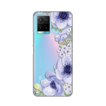 Torbica Silikonska Print Skin za Vivo Y21/Y21s/Y33s Blue Roses