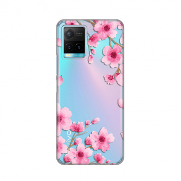 Torbica Silikonska Print Skin za Vivo Y21/Y21s/Y33s Rose flowers