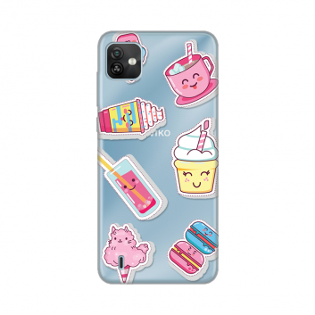 Torbica Silikonska Print Skin za Wiko Y82 Ice cream