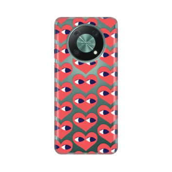 Torbica Silikonska Print Skin za Huawei Nova Y90 Eye Heart Pattern