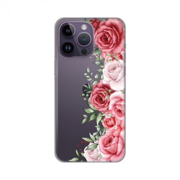 Torbica Silikonska Print Skin za iPhone 14 Pro Max 6.7 Wild Roses
