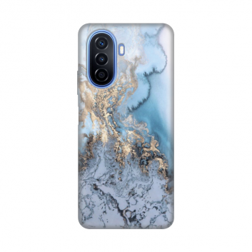 Torbica Silikonska Print za Huawei Y70/Y70 Plus Blue Gold Marble