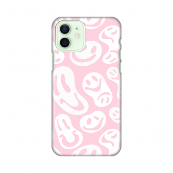Torbica Silikonska Print za iPhone 12 6.1 Pink Smiles