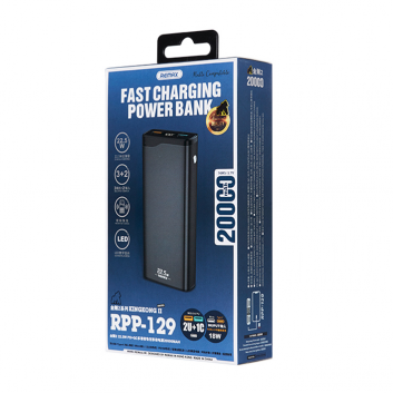 Back up baterija REMAX Kingkong II RPP-129 2.1A 20000mAh siva