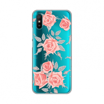 Torbica Silikonska Print Skin za Xiaomi Redmi 9A Elegant Roses