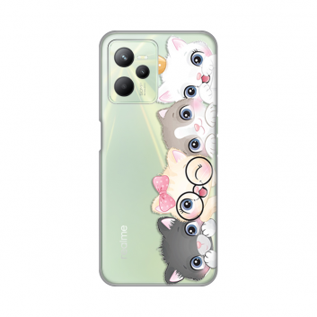 Torbica Silikonska Print Skin za Realme C35 Cats