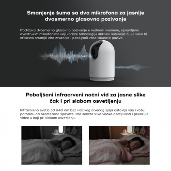Kucna zastitna kamera Xiaomi Mi 360 2k Pro bela