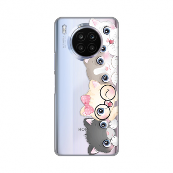 Torbica Silikonska Print Skin za Huawei Honor 50 Lite/Nova 8i Cats
