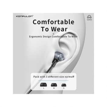 Slusalice KONFULON BHS-12 Magnetic wireless bele