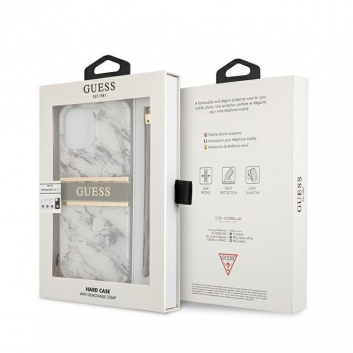 Torbica Guess Marble Strap za iPhone 13 Pro Max 6.7  siva (GUHCP13XKMABGR)