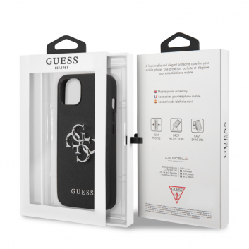 Torbica Guess Saffiano Big za iPhone 13 6.1 crna (GUHCP13MSA4GSBK)
