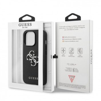 Torbica Guess Saffiano Big za iPhone 13 Pro 6.1 crna (GUHCP13LSA4GSBK)