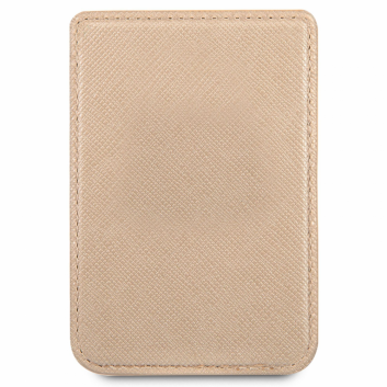 Torbica za kartice Guess Wallet Cardslot Sticker 3M Saffiano Script zlatna (GUCHSSAGO)