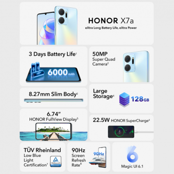 Mobilni telefon Honor X7a 6.75