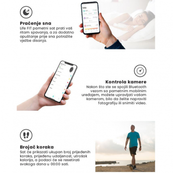 Vivax smart watch Life FIT 2 crni