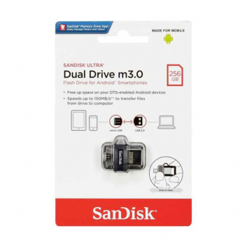 USB Flash memorija SanDisk Dual Drive Ultra 256GB m3.0