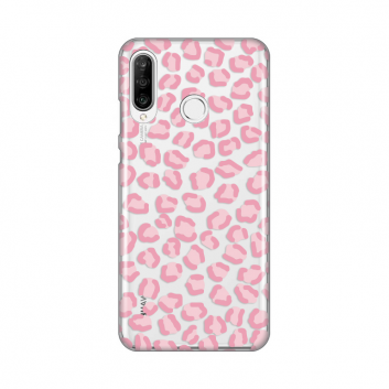 Torbica Silikonska Print Skin za Huawei P30 Lite Pink Cheetah