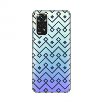 Torbica Silikonska Print Skin za Xiaomi Redmi Note 11/Note 11S Blue cubes