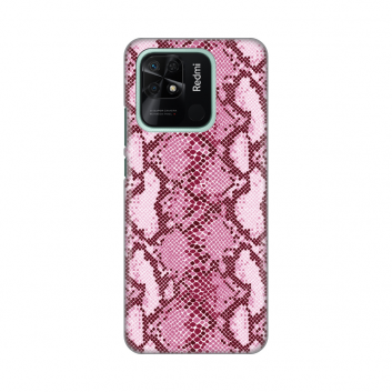 Torbica Silikonska Print za Xiaomi Redmi 10C Pink Snake
